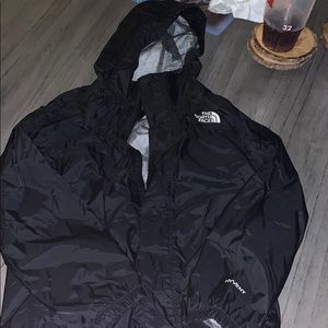 NORTH FACE Black Rain Jacket Boys